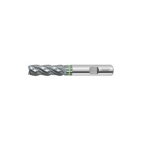 Holex Pro Steel Solid Carbide End Mill, TiAlN Coated, 10 mm 203058 10